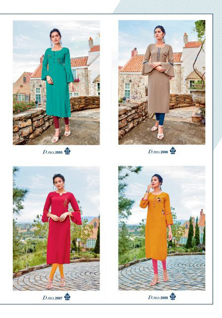 Vastram Vol-2 Parra Studio Rayon Slub Kurti Catalog Vastram Vol-2 Parra Studio Rayon Slub Kurti Catalog